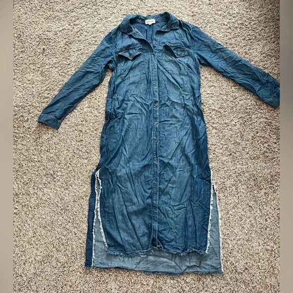 Cloth and Stone denim maxi dress chambray - Picture 10 of 10